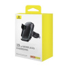 Baseus Baseus Car Charger Milky Way Pro Series Inductive 15W holder for Air Vent, Black (C40357000111-00)