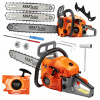 Benzínová řetězová pila 5,9HP + mega výbava, 16″/18″, Kraft&Dele KD10613