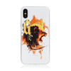 AppleMix Kryt Harry Potter pre Apple iPhone X / Xs - gumový - Lev z Nebelvíru - biely