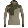 Salewa Puez 2 Dry Hooded Jk Fz Dark Olive Melange Pánska Funkčná Mikina Veľkosť 50