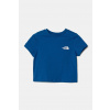 Detské bavlnené tričko The North Face KID BOX NSE S/S TEE s potlačou, NF0A89H5T4S1 modrá 84-91