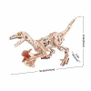 RoboTime 3D drevená mechanická skladačka Velociraptor