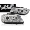 BMW E90 / E91 05-08 - predné chrom svetlá s ANGEL EYES 3D