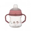 Canpol Babies nevylievací hrnček s mäkkým náustkom Bonjour ružový 150 ml