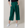 Dámske látkové nohavice culottes zelené 12620