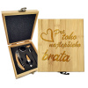 Sablio Darčeková sada na víno Pre toho najlepšieho brata: 147×168×49 mm