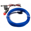 OPTICKÉ VLÁKNO EL WIRE 2 M LED PÁSIK AMBIENT INVERTOR ZÁSTRČKA ZAPAĽOVAČA