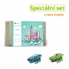 Connetix Tiles Magnetická stavebnice PASTEL (120 ks) + Nano brouci (2 ks)