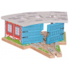 BIGJIGS TOYS Bigjigs Rail Trojité depo s vraty