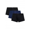 Atlantic 3 PACK boxerky 3MH-220 - bavlna Čierno-modrá XL