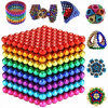 Magnetické guličky 3 mm Farebné Dúhové Magnet 216 kusov kov