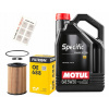 Olejový filter Filtron OE 688 + Olej Motul 5W30 Audi Seat Škoda VW 1.6 2.0 TDI