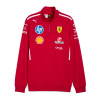 Ferrari pánska mikina 1/4 Zip official Teamline Replica F1 Team 2025