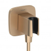 Hansgrohe Držiak sprchy FixFit Q s prípojkou na hadicu, brúsený bronz 26887140