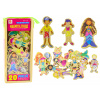 LEAN TOYS Sada drevených magnetiek Postavičky - 20 kusov