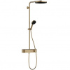 Hansgrohe Sprchový systém Pulsify S s termostatickou batériou, brúsený bronz 24220140
