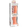 Dillio Wild Thing rubber grooved silicone dildo orange 19 cm