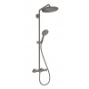 Hansgrohe Croma Select S Sprchový set Showerpipe 280 s termostatom, EcoSmart, kefovaný čierny chróm 26891340-HG