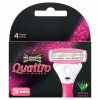 Wilkinson Sword Quattro For Women 4-čepeľová hlavica 3 ks