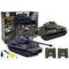 LEAN TOYS Tanky T-34 + TIGER 103 1:28 RC - zelený, sivý