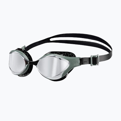 Plavecké okuliare arena Air-Bold Swipe Mirror silver/dark olive