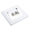 Zásuvka Solarix CAT6 UTP 2 x RJ45 pod omietku biela