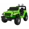 Elektrické autíčko Jeep Wrangler Rubicon 4x4 Zelený, EVA kolesá vstup USB,SD,MP3, AUX, rádio FM, Bluetooth, DO 2.4 GHz, Kožené sedadlo, Originál licencia (Ramiz Elektrické autíčko Jeep Wrangler Rubico