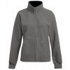Promodoro Dámska dvojitá fleecová mikina E7985 Light Grey -Solid 3XL