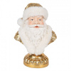 Clayre & Eef Zlatá vianočná dekorácia busta Santa Claus - 23*15*32 cm - Clayre & Eef