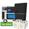 Ecoprodukt Predpripravený ostrovný systém Victron 24V 1200VA 870Wp 200Ah Hoppecke batéria