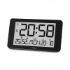 Hama Cuba, digitálne nástenné hodiny, riadené rádiovým signálom, teplomer/vlhkomer, čierne 222215