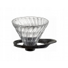 Sklenený Drip Hario V60-02 čierny