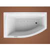 Santech FIONA asymetrická masážna vaňa 150x85 L Relaxa 200 +chromoterapia ZADARMO R200FIO150L
