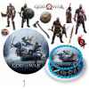 DIGITÁLNA TLAČ Jedlý obrázok na tortu Ozdoba God of War Hra + POSTAVY + TEXT 5