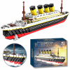 VEĽKÝ MODEL TITANIC Z KLOCKOV 3800 ELEMENTOV DARČEK DEKORÁCIA DIKOM