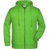 James & Nicholson | JN 8026 Pánska mikina s kapucňou_02.8026 Farba: lime green, Veľkosť: XL