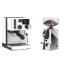 Rancilio Silvia BC PID, white + Eureka Mignon Specialita Compatto, CR chrome