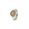 Garmin hodinky Lily® – Classic Edition, Luneta v barvě Light Gold, tělo White, řemínek z italské kůže, EU (010-02384-B3)