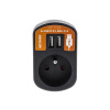 Predlžovací prívod 1 zásuvka, 2x USB, 5V/2100mA SENCOR SPC 70 BK