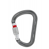 Karabína Petzl William Screw-Lock - gray