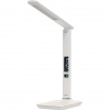 IMMAX LED stolní lampička Kingfisher/ 9W/ 450lm/ 12V/1A/ 3 různé barvy světla/ sklápěcí rameno/ USB/ bílá 08934L