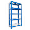Kovový regál do dielne Biedrax 60 x 60 x 180 cm, modrý - 5 políc pozink