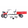 Benzínový kultivátor EURO5 L EUROSYSTEMS SET1 s vozíkom VARES HV 220L