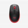 Logitech Wireless Mouse M190 Full-Size, red