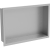 Mexen X-Wall-R zapustená polička s okrajom 45 x 30 cm, inox - 1910453010