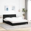 Rám postele bez matrace černý 160 x 200 cm textil Černý 3310470