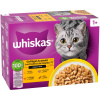 Multibalenie Whiskas 1+ Adult kapsičky 12 x 85 g - hydinový výber v omáčke