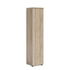 BASIC Policová skriňa BASIC, ľavé dvere so zámkom, 40x40x182,1cm, dub Sonoma