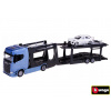Bburago 1:43 Kamion Multicar Carrier Scania 770S Blue + Porsche Macan
