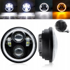 60W REFLEKTOR PREDNÁ MOTOCYKLOVÁ LAMPA 4-LED 5.75 palcov + certifikácia E9